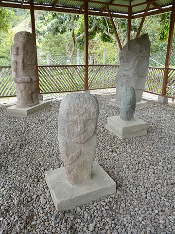 Esculturas en El tablón, Tierradentro