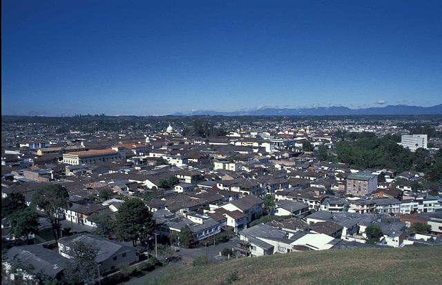 Panorámica de Popayán desde El Morro