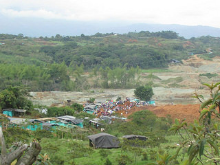 foto de explotacion minera en Sander de Quilichao