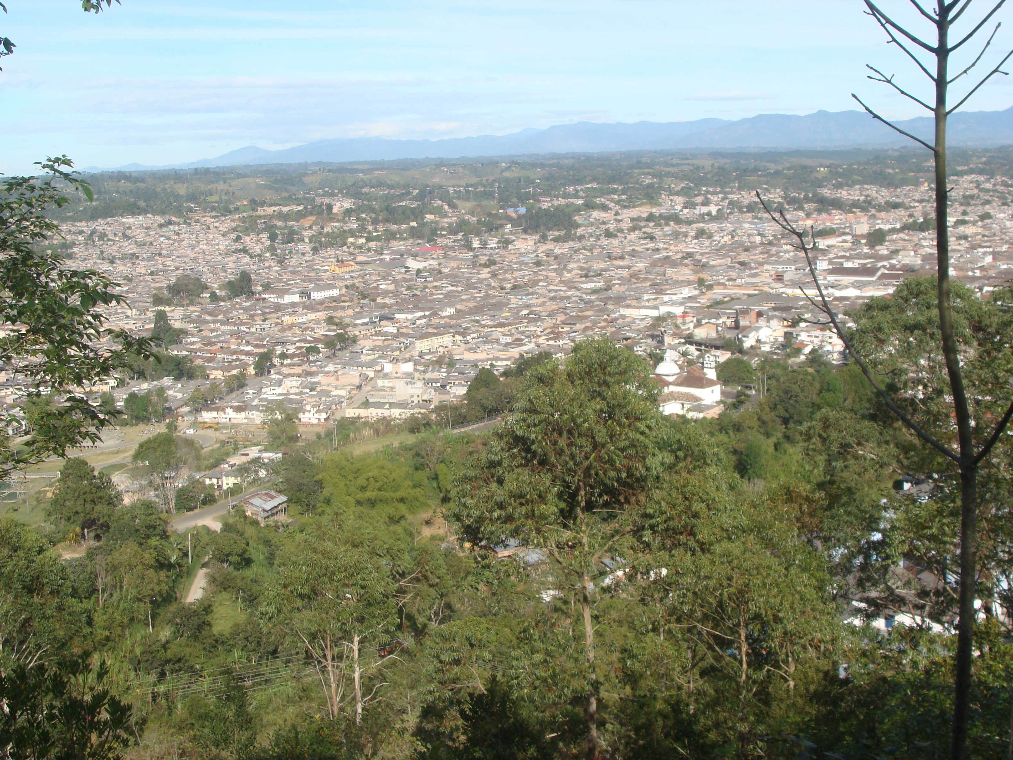 Ciudad de Popayán vista desde las Tres Cruces