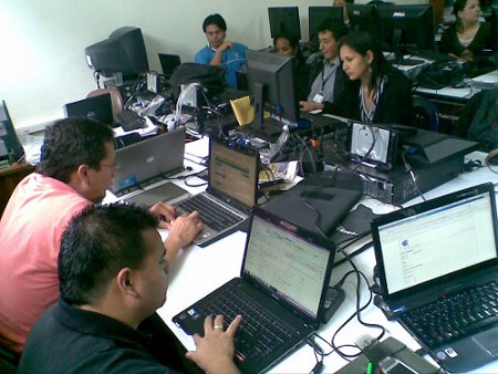 Formadores de la Universidad del Cauca en el programa Computadores para Educar
